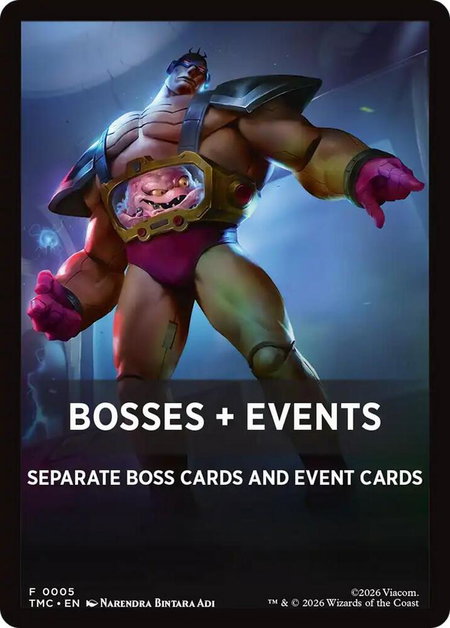 Bosses + Events - Commander: Teenage Mutant Ninja Turtles Magic: The Gathering trading card