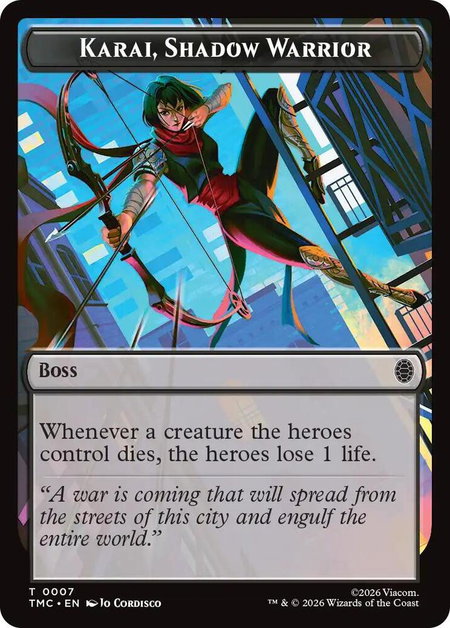Karai, Shadow Warrior - Commander: Teenage Mutant Ninja Turtles Magic: The Gathering trading card