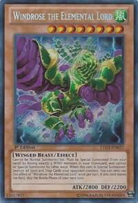 Windrose the Elemental Lord - Lord of the Tachyon Galaxy (LTGY) #LTGY-EN037 - Secret Rare YuGiOh Trading Card