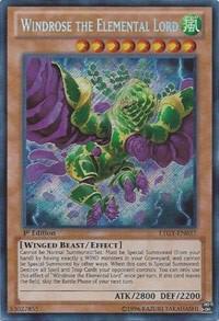 Windrose the Elemental Lord - Lord of the Tachyon Galaxy YuGiOh trading card