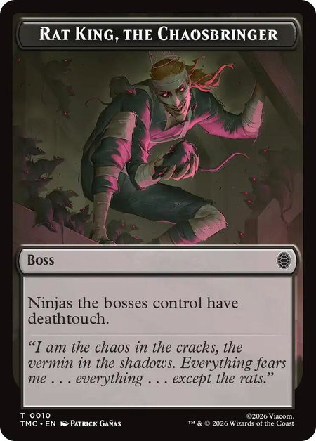 Rat King, The Chaosbringer - Commander: Teenage Mutant Ninja Turtles Magic: The Gathering trading card