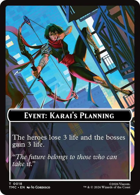 Event: Karai's Planning - Commander: Teenage Mutant Ninja Turtles Magic: The Gathering trading card
