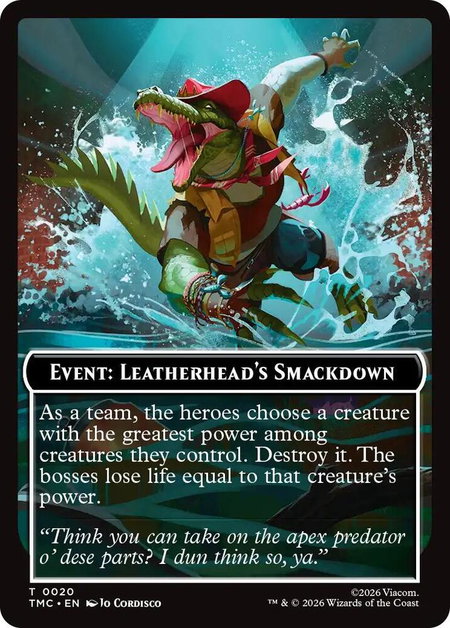 Event: Leatherhead's Smackdown - Commander: Teenage Mutant Ninja Turtles Magic: The Gathering trading card