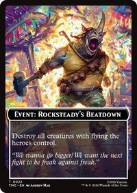 Event: Rocksteady's Beatdown - Commander: Teenage Mutant Ninja Turtles (TMC) #22 - Token Magic: The Gathering Trading Card