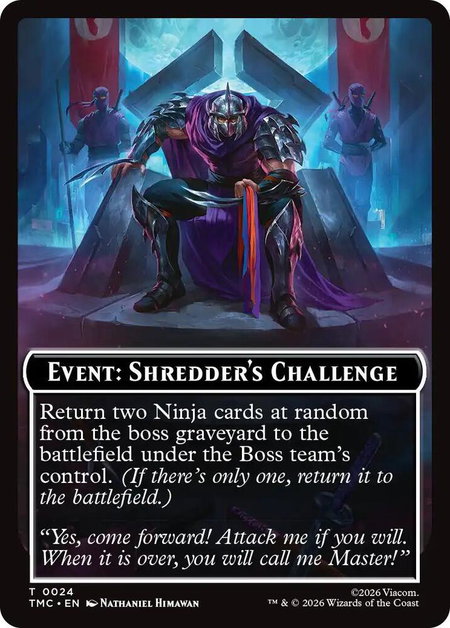 Event: Shredder's Challenge - Commander: Teenage Mutant Ninja Turtles Magic: The Gathering trading card