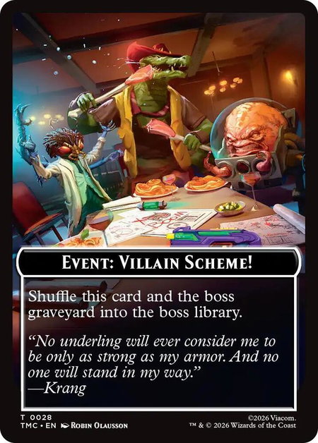 Event: Villain Scheme! - Commander: Teenage Mutant Ninja Turtles Magic: The Gathering trading card