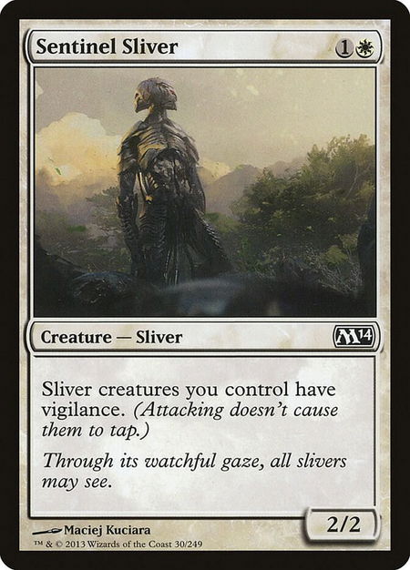 Sentinel Sliver - Magic 2014 (M14) Magic: The Gathering trading card