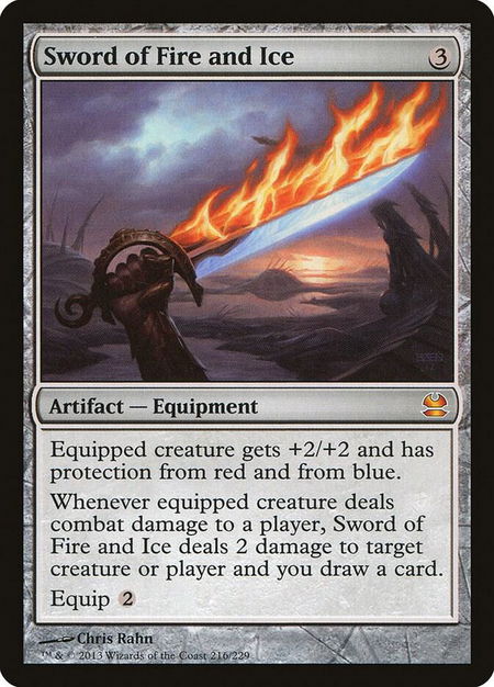 Sword of Fire and Ice - Modern Masters Magic: The Gathering trading card