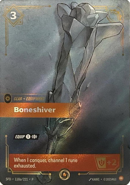 Boneshiver - Riftbound Organized Play Promotional Cards Riftbound trading card