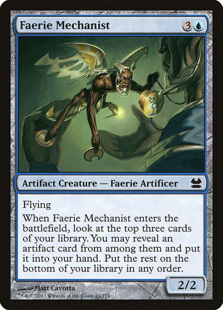 Faerie Mechanist - Modern Masters Magic: The Gathering trading card