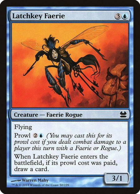 Latchkey Faerie - Modern Masters Magic: The Gathering trading card