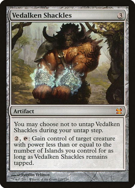 Vedalken Shackles - Modern Masters Magic: The Gathering trading card