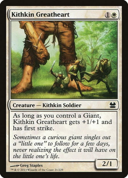 Kithkin Greatheart - Modern Masters Magic: The Gathering trading card
