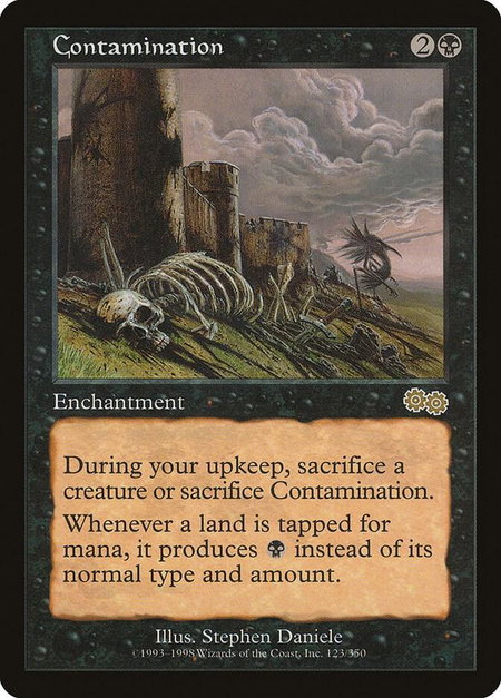 Contamination - Urza's Saga Magic: The Gathering trading card
