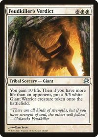 Feudkiller's Verdict - Modern Masters (MMA) #15 - Uncommon Magic: The Gathering Trading Card