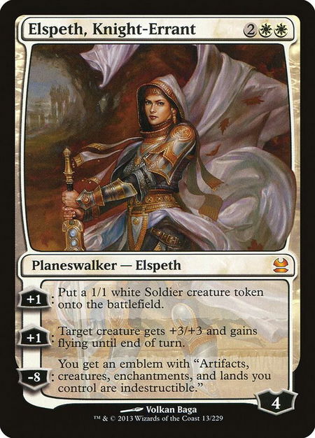 Elspeth, Knight-Errant - Modern Masters Magic: The Gathering trading card