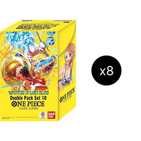 Double Pack Set Vol. 10 Display - Adventure on Kami's Island One Piece trading card