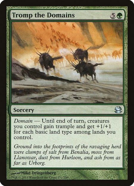 Tromp the Domains - Modern Masters Magic: The Gathering trading card