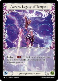 Aurora, Legacy of Tempest - Omens of the Third Age (OMN) #OMN047 - Basic Flesh and Blood Trading Card
