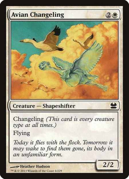 Avian Changeling - Modern Masters Magic: The Gathering trading card