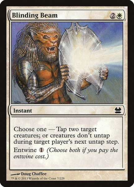 Blinding Beam trading card from Modern Masters Blinding Beam - Modern Masters Magic: The Gathering trading card
