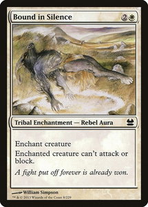 Bound in Silence - Modern Masters (MMA) #8 - Common Magic: The Gathering Trading Card
