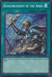 Reinforcement of the Army (Secret Rare) - Legendary Modern Decks 2026 (L26D) #L26D-ENS08 - Secret Rare YuGiOh Trading Card