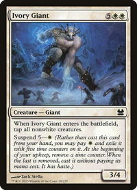 Ivory Giant - Modern Masters (MMA) #19 - Common Magic: The Gathering Trading Card