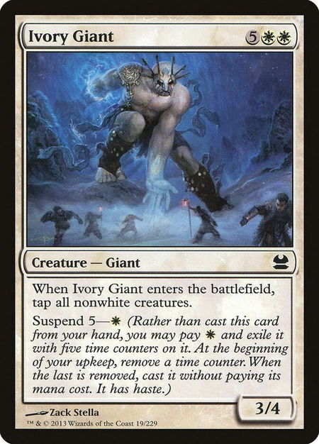 Ivory Giant - Modern Masters Magic: The Gathering trading card