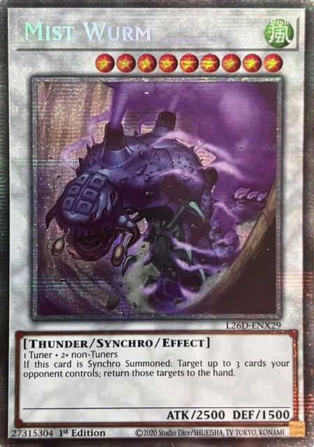 Mist Wurm (Starlight Rare) - Legendary Modern Decks 2026 YuGiOh trading card