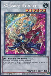 XX-Saber Hyunlei (Secret Rare) - Legendary Modern Decks 2026 (L26D) #L26D-ENX35 - Secret Rare YuGiOh Trading Card