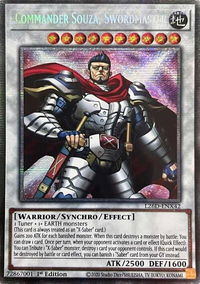 Commander Souza, Swordmaster (Starlight Rare) - Legendary Modern Decks 2026 (L26D) #L26D-ENX42 - Starlight Rare YuGiOh Trading Card