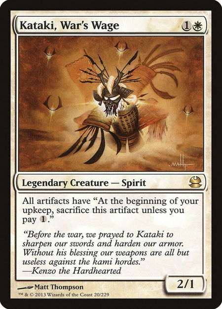 Kataki, War's Wage - Modern Masters Magic: The Gathering trading card