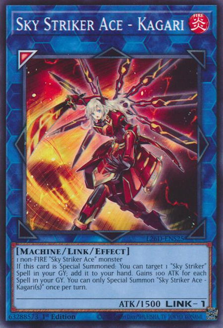 Sky Striker Ace - Kagari - Legendary Modern Decks 2026 YuGiOh trading card