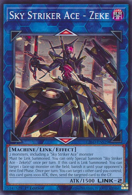 Sky Striker Ace - Zeke - Legendary Modern Decks 2026 YuGiOh trading card