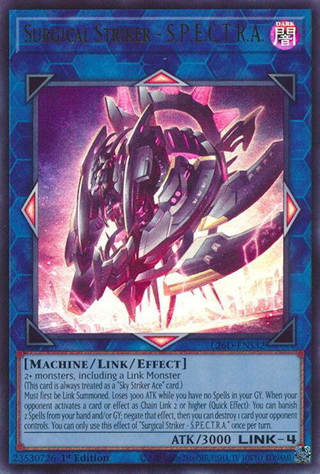 Surgical Striker - S.P.E.C.T.R.A. trading card from Legendary Modern Decks 2026 Surgical Striker - S.P.E.C.T.R.A. - Legendary Modern Decks 2026 YuGiOh trading card