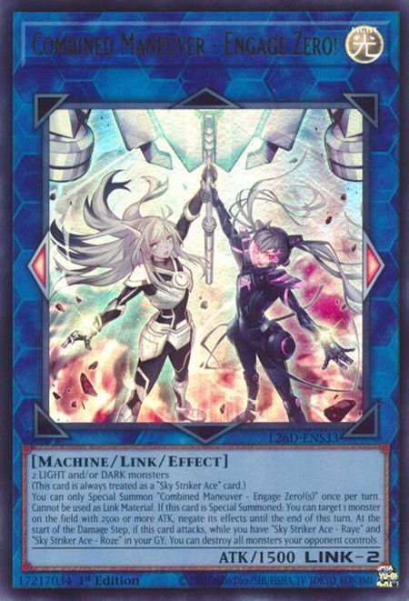 Combined Maneuver - Engage Zero! trading card from Legendary Modern Decks 2026 Combined Maneuver - Engage Zero! - Legendary Modern Decks 2026 YuGiOh trading card