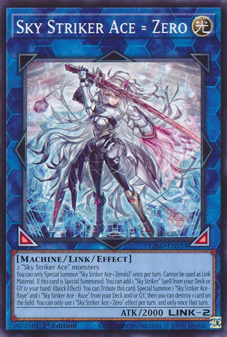 Sky Striker Ace = Zero - Legendary Modern Decks 2026 YuGiOh trading card