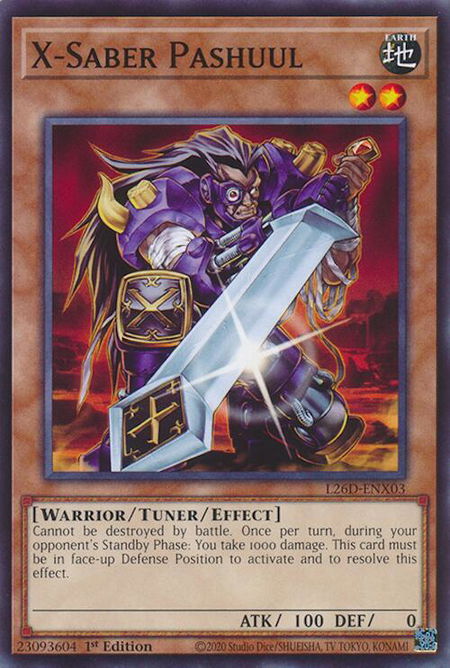 X-Saber Pashuul - Legendary Modern Decks 2026 YuGiOh trading card