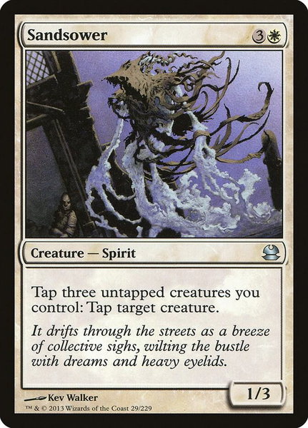 Sandsower trading card from Modern Masters Sandsower - Modern Masters Magic: The Gathering trading card