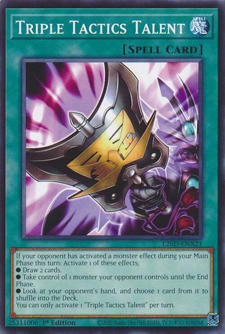 Triple Tactics Talent - L26D-ENX21 - Legendary Modern Decks 2026 YuGiOh trading card