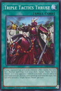Triple Tactics Thrust - L26D-ENX24 - Legendary Modern Decks 2026 (L26D) #L26D-ENX24 - Common / Short Print YuGiOh Trading Card