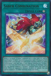 Saber Combination - Legendary Modern Decks 2026 (L26D) #L26D-ENX25 - Ultra Rare YuGiOh Trading Card