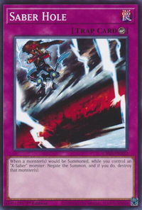 Saber Hole - Legendary Modern Decks 2026 (L26D) #L26D-ENX27 - Common / Short Print YuGiOh Trading Card