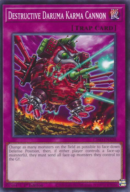 Destructive Daruma Karma Cannon - Legendary Modern Decks 2026 YuGiOh trading card