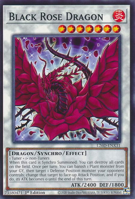 Black Rose Dragon - Legendary Modern Decks 2026 YuGiOh trading card