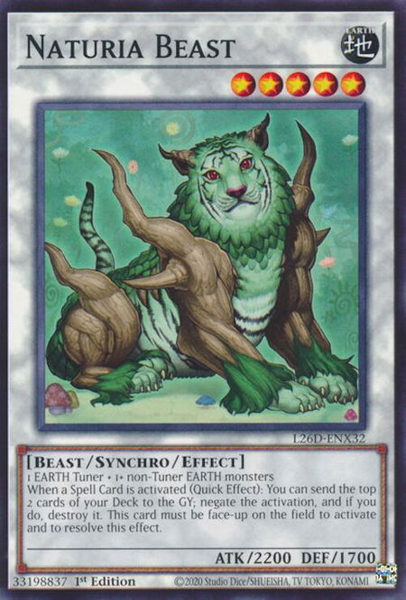 Naturia Beast - Legendary Modern Decks 2026 YuGiOh trading card