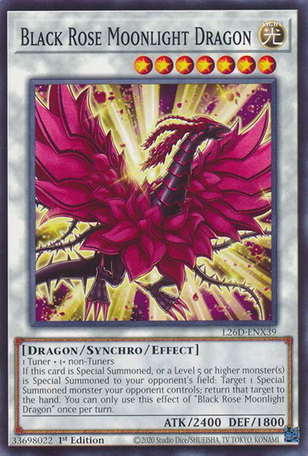 Black Rose Moonlight Dragon - Legendary Modern Decks 2026 YuGiOh trading card
