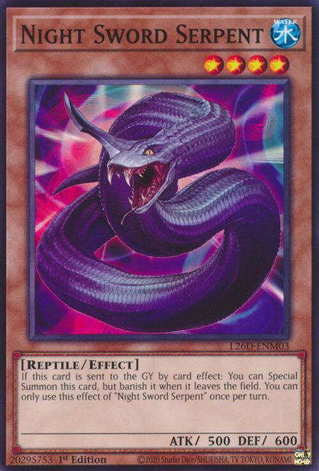 Night Sword Serpent - Legendary Modern Decks 2026 YuGiOh trading card