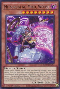 Mitsurugi no Miko, Wousu - Legendary Modern Decks 2026 (L26D) #L26D-ENM07 - Common / Short Print YuGiOh Trading Card
